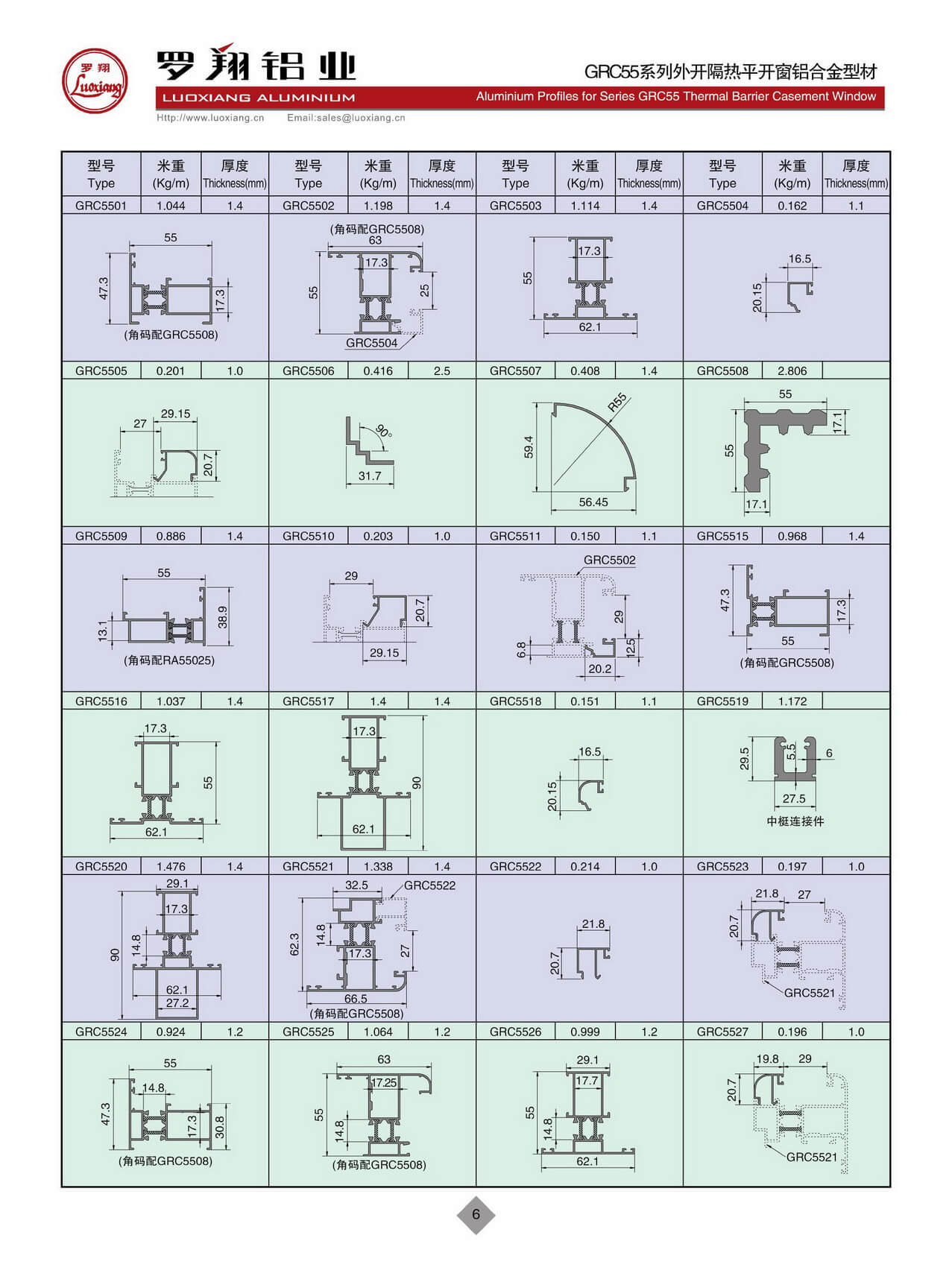 GRC55系列隔熱平開(kāi)窗